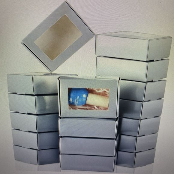 28 Pcs Silver Soap Boxes For Homemade Soap 3.5x2.4x1.2 In - Picture 2 of 11